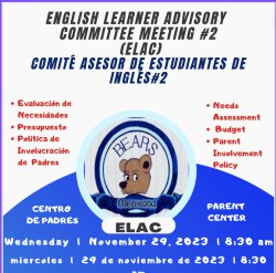 ELAC Meeting #2